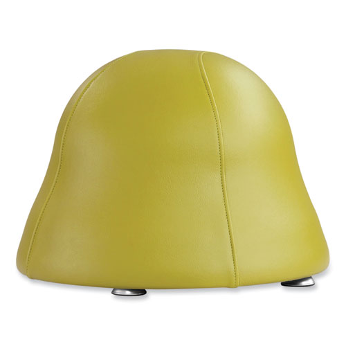 Picture of Runtz Ball Chair, Backless, Supports Up to 250 lb, Green Vinyl Seat, Silver Base