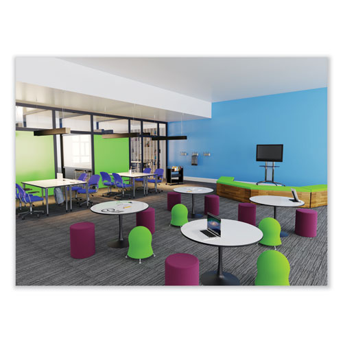 Picture of Zenergy Ball Chair, Backless, Supports Up to 250 lb, Baby Blue Vinyl