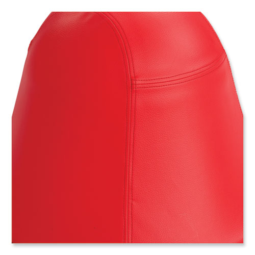 Picture of Runtz Swivel Ball Chair, Backless, Supports Up to 250 lb, Red Vinyl
