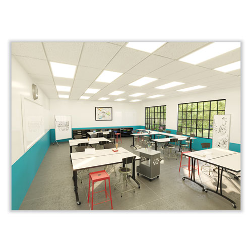 Picture of Diesel Low Base Stool with Back, Supports Up to 250 lb, 16" to 22" Seat Height, Black Seat, Black Back, Pewter Base