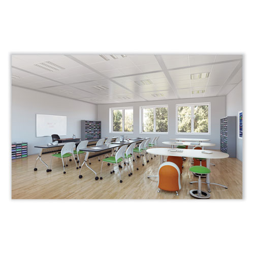 Picture of Zenergy Ball Chair, Backless, Supports Up to 250 lb, Baby Blue Vinyl