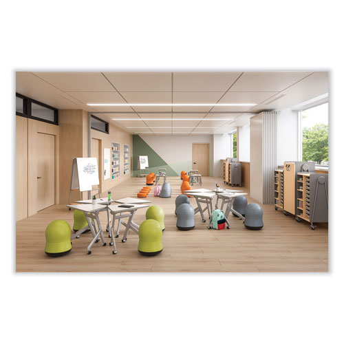 Picture of Zenergy Swivel Ball Chair, Backless, Supports Up to 250 lb, Green Seat Vinyl