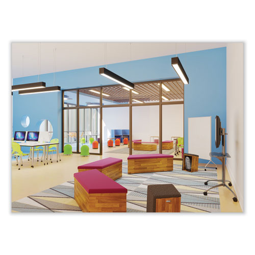 Picture of Zenergy Ball Chair, Backless, Supports Up to 250 lb, Baby Blue Vinyl