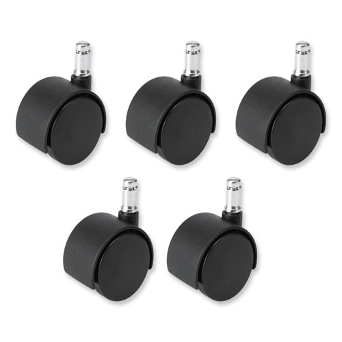 Picture of Task Master Carpet Casters, 2" Wheel, Black, 5/Set