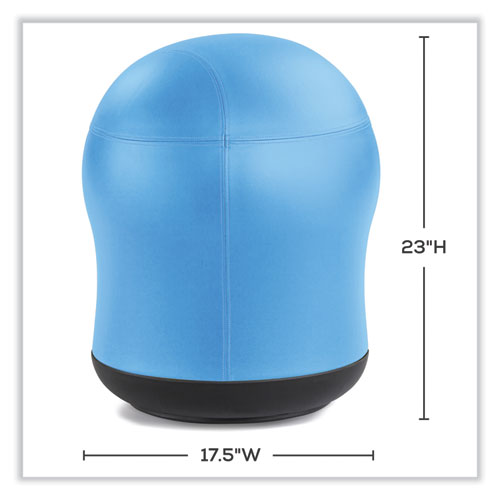 Picture of Zenergy Swivel Ball Chair, Backless, Supports Up to 250 lb, Baby Blue Vinyl