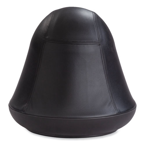 Picture of Runtz Swivel Ball Chair, Backless, Supports Up to 250 lb, Black Vinyl
