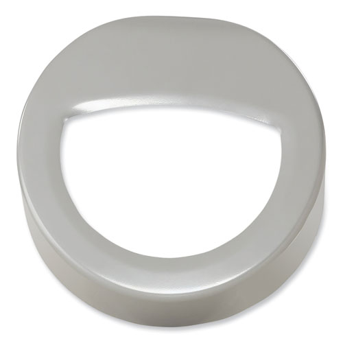 Picture of Open Top Round Waste Receptacle, 30 gal, Steel, Silver