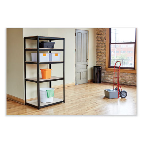 Picture of Open Top Oval Waste Receptacle, 14 gal, Steel, White