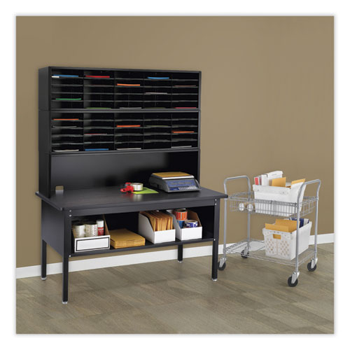 Picture of E-Z Sort Additional Mail Trays, 5 Shelves, 11 x 12.5 x 0.5, Black