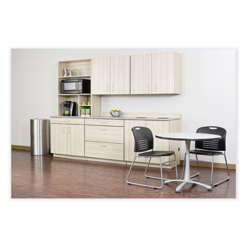 Picture of Single Recycling Receptacle, 20 gal, Steel, Brushed Aluminum