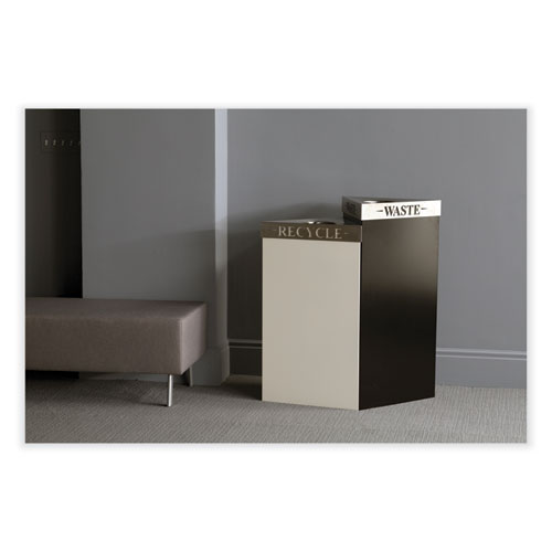 Picture of Trifecta Waste Receptacle Lid, No Inscription, 20w x 20d x 3h, Stainless Steel
