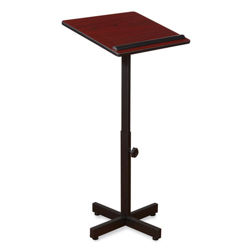 Picture of Portable Presentation Lectern Stand, 20 x 18.25 x 44, Mahogany