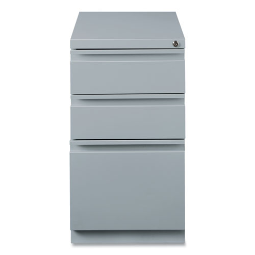 Picture of Full-Width Pull 20 Deep Mobile Pedestal File, 3-Drawer: Box/Box/File, Letter, Platinum, 15 x 19.88 x 27.75