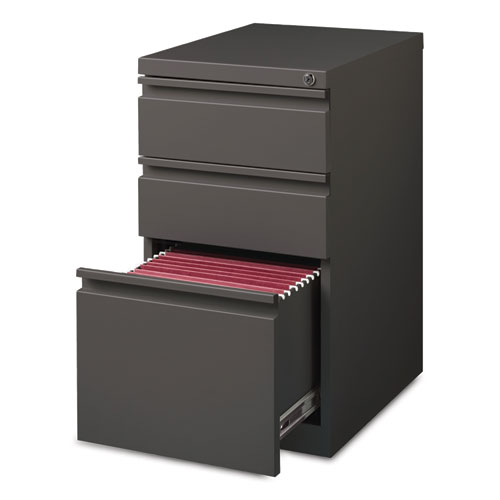 Picture of Full-Width Pull 20 Deep Mobile Pedestal File, 3-Drawer: Box/Box/File, Letter, Medium Tone, 15x19.88x27.75