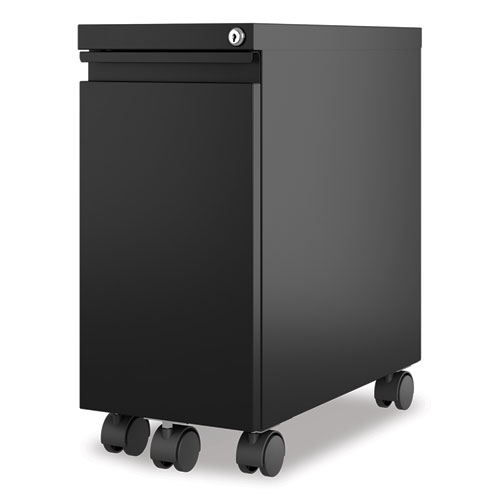 Picture of Zip Mobile Pedestal File, 1-Drawer: File, Legal/Letter, Black, 10 x 19.88 x 21.75