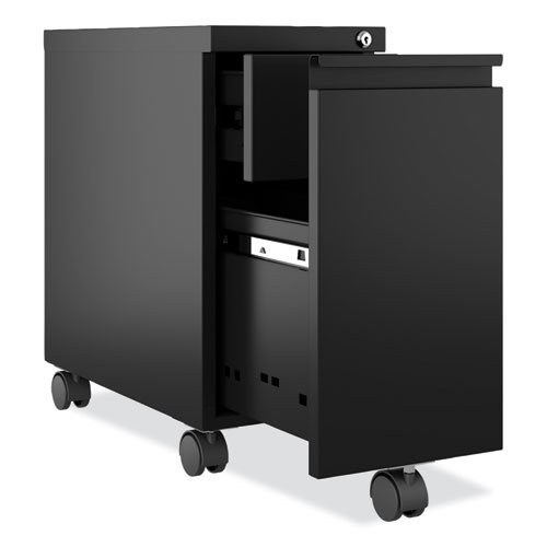 Picture of Zip Mobile Pedestal File, 1-Drawer: File, Legal/Letter, Black, 10 x 19.88 x 21.75