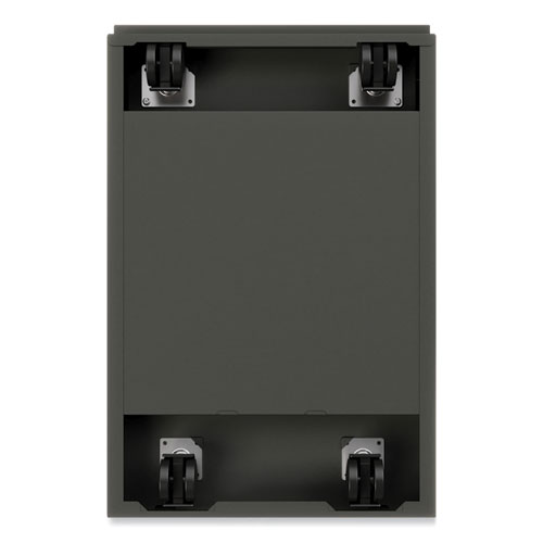 Picture of Arch Pull 20 Deep Mobile Pedestal File, 2-Drawer: Box/File, Letter, Charcoal, 15 x 19.88 x 23.75