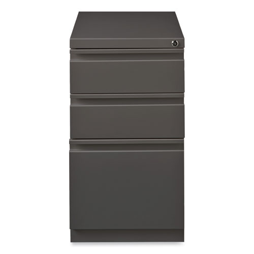 Picture of Full-Width Pull 20 Deep Mobile Pedestal File, 3-Drawer: Box/Box/File, Letter, Medium Tone, 15x19.88x27.75