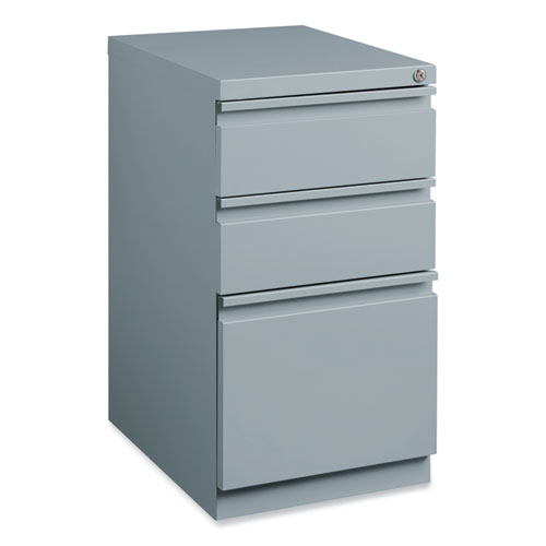 Picture of Full-Width Pull 20 Deep Mobile Pedestal File, 3-Drawer: Box/Box/File, Letter, Platinum, 15 x 19.88 x 27.75
