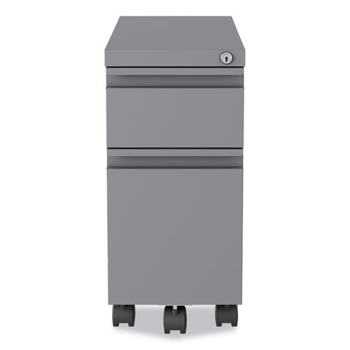 Picture of Zip Mobile Pedestal File, 2-Drawer, Box/File, Legal/Letter, Arctic Silver, 10 x 19.88 x 21.75