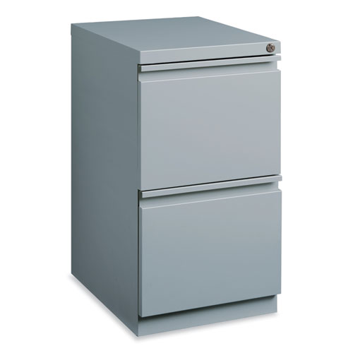 Picture of Full-Width Pull 20 Deep Mobile Pedestal File, 2-Drawer: File/File, Letter, Platinum, 15 x 19.88 x 27.75