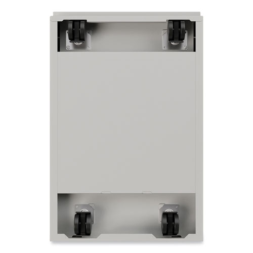 Picture of Full-Width Pull 20 Deep Mobile Pedestal File, 2-Drawer: File/File, Letter, Arctic Silver, 15 x 19.88 x 27.75
