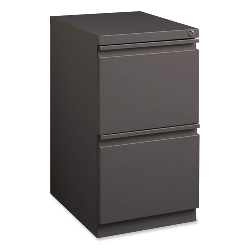 Picture of Full-Width Pull 20 Deep Mobile Pedestal File, 2-Drawer: File/File, Letter, Medium Tone, 15 x 19.88 x 27.75