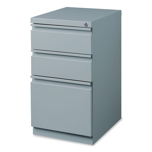 Picture of Full-Width Pull 20 Deep Mobile Pedestal File, 3-Drawer: Box/Box/File, Letter, Platinum, 15 x 19.88 x 27.75