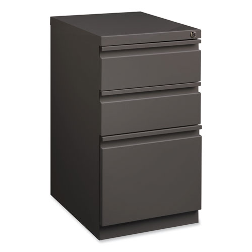 Picture of Full-Width Pull 20 Deep Mobile Pedestal File, 3-Drawer: Box/Box/File, Letter, Medium Tone, 15x19.88x27.75