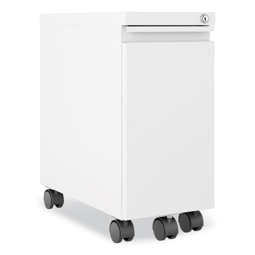 Picture of Zip Mobile Pedestal File, 1-Drawer, File, Legal/Letter, White, 10 x 19.88 x 21.75