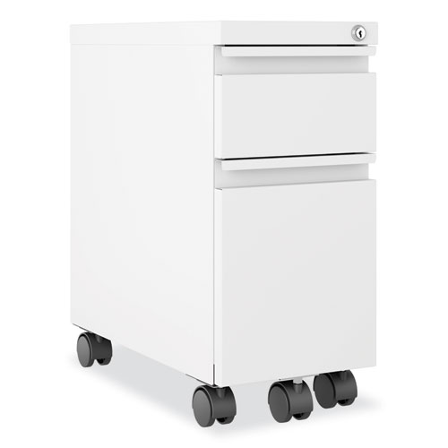 Picture of Zip Mobile Pedestal File, 2-Drawer: Box/File, Legal/Letter, White, 10 x 19.88 x 21.75