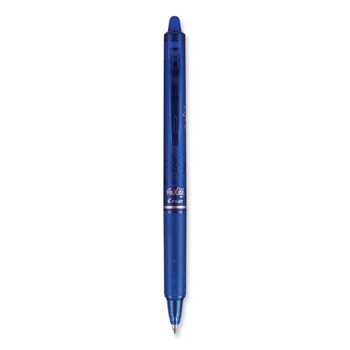 Frixion+Clicker+Erasable+Gel+Pen%2C+Retractable%2C+Bold+1+Mm%2C+Blue+Ink%2C+Blue+Barrel%2C+Dozen