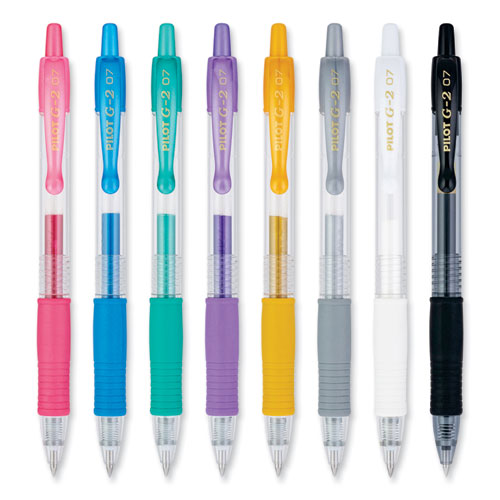 Picture of G2 Metallics Gel Pen, Retractable, Fine 0.7 mm, Assorted Ink and Barrel Colors, 8/Pack