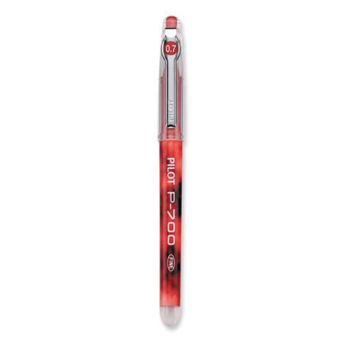 Picture of Precise P-700 Gel Pen, Stick, Fine 0.7 mm, Red Ink, Red Barrel, Dozen