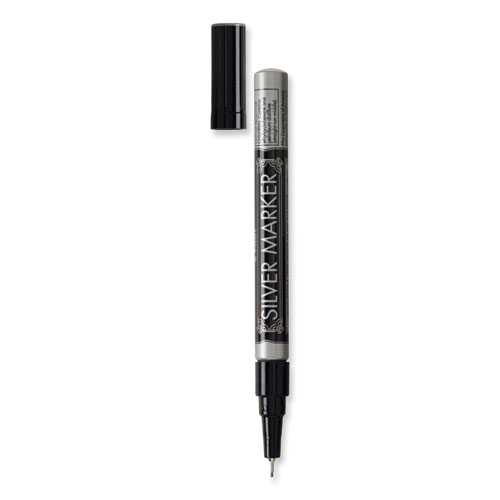 Picture of Creative Art and Crafts Marker, Extra-Fine Brush Tip, Silver