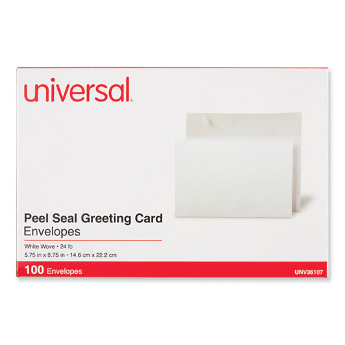 Picture of Peel Seal Strip Business Envelope, #A9, Square Flap, Self-Adhesive Closure, 5.74 x 8.75, White, 100/Box