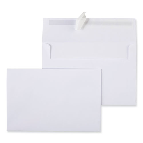 Picture of Peel Seal Strip Business Envelope, #A9, Square Flap, Self-Adhesive Closure, 5.74 x 8.75, White, 100/Box