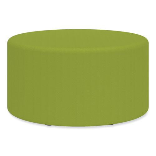 Picture of Learn 30" Cylinder Vinyl Ottoman, 30" x 30" x 18", Green