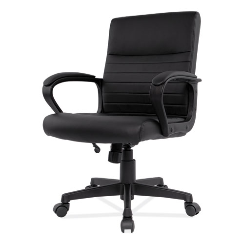 Picture of Alera Breich Series Manager Chair, Supports Up to 275 lbs, 16.73" to 20.39" Seat Height, Black Seat/Back, Black Base