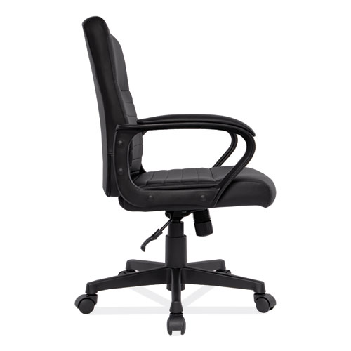 Picture of Alera Breich Series Manager Chair, Supports Up to 275 lbs, 16.73" to 20.39" Seat Height, Black Seat/Back, Black Base