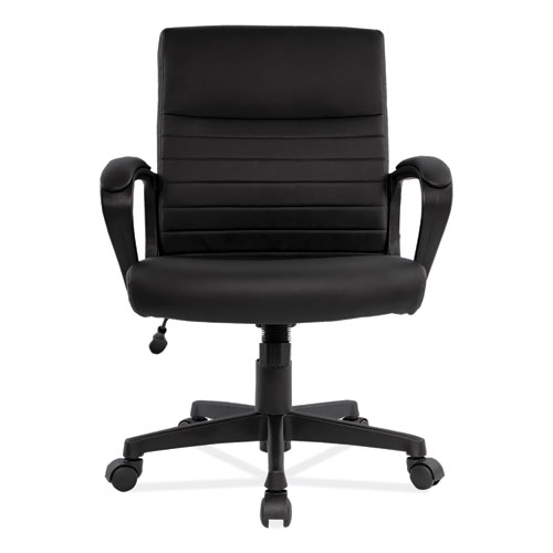 Picture of Alera Breich Series Manager Chair, Supports Up to 275 lbs, 16.73" to 20.39" Seat Height, Black Seat/Back, Black Base