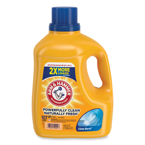 Picture of Dual HE Clean-Burst Liquid Laundry Detergent, 144.5 oz Bottle, 4/Carton