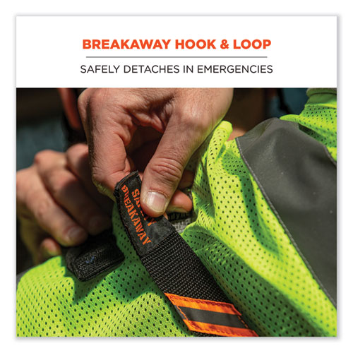 Picture of Squids 3137 Padded Barcode Scanner Lanyard Sling, 49" to 60" Long, Black