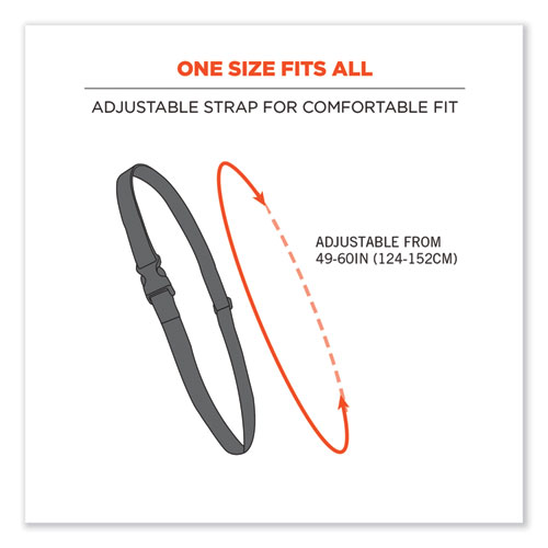 Picture of Squids 3137 Padded Barcode Scanner Lanyard Sling, 49" to 60" Long, Black