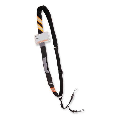 Picture of Squids 3137 Padded Barcode Scanner Lanyard Sling, 49" to 60" Long, Black