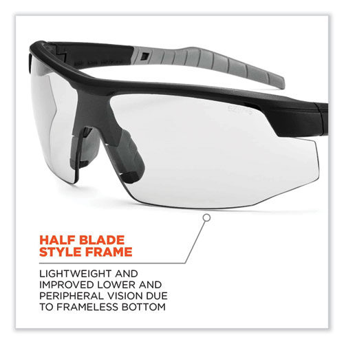 Picture of Skullerz Skoll Safety Glasses, Black Nylon Impact Frame, Anti-Fog, Indoor/Outdoor Polycarbonate Lens