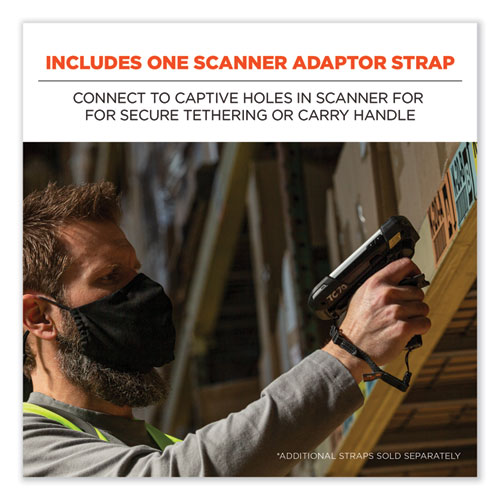 Picture of Squids 3135 Barcode Scanner Belt with Hook + Adaptor Strap, Large: 48" to 80" Long, Black