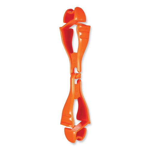 Picture of Squids 3400 Dual Clip Glove Clip Holder, 1 x 1 x 6.5, Acetal Copolymer, Orange, Ships in 1-3 Business Days