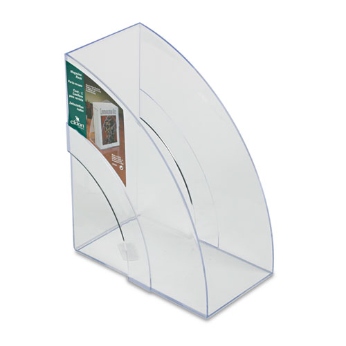 Picture of Optimizers Deluxe Plastic Magazine Rack, 5.25 x 9 x 11.13, Clear