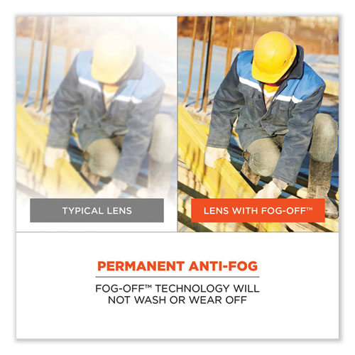 Picture of Skullerz Skoll Safety Glasses, Black Nylon Impact Frame, Anti-Fog, Indoor/Outdoor Polycarbonate Lens